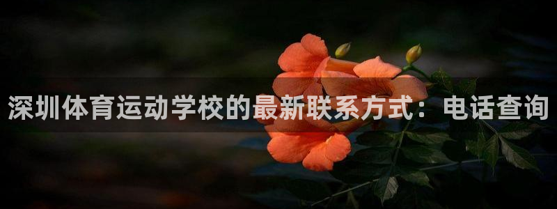 意昂2体育注册：深圳体育运动学校的最新联系方式：电话查询